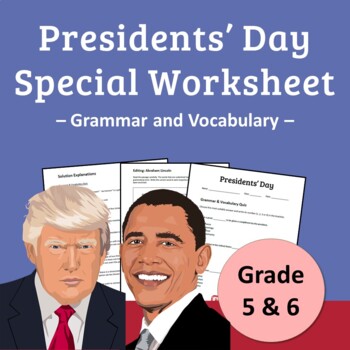 Preview of Presidents Day Special: Reading Comprehension Worksheet (Summer)