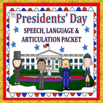 Preview of Presidents' Day Speech, Receptive Language & Articulation Packet