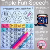 Presidents Day Speech Therapy Activity: Upper Elementary o