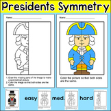 Presidents' Day Math Symmetry Activity: George Washington,
