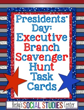 Preview of Presidents' Day Task Cards: The Executive Branch of the Constitution