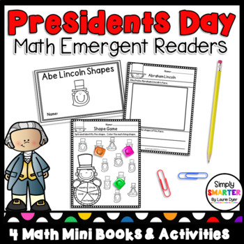 Preview of Presidents Day Themed Math Emergent Readers With Activities