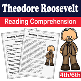 Presidents Day : Theodore Roosevelt Reading Comprehension 
