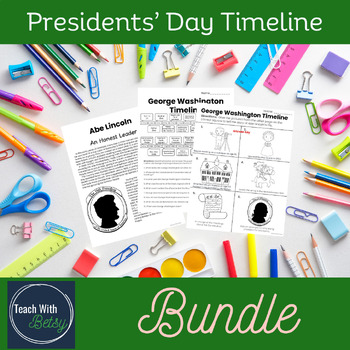 Preview of Presidents Day Timeline Bundle