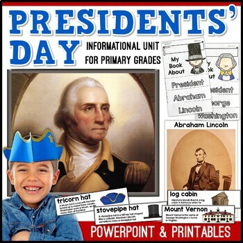 Preview of Presidents’ Day Unit with PowerPoint – All About Washington and Lincoln