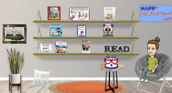 Preview of Presidents' Day Virtual Library-editable