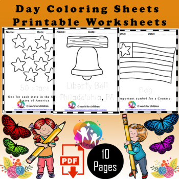 Preview of Presidents' Day: Washington & Lincoln Flag Craft and Writing Activity