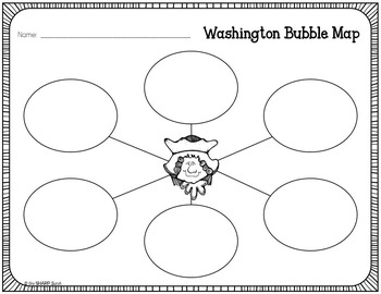 Preview of President's Day - Washington Writing Maps (FREEBIE)