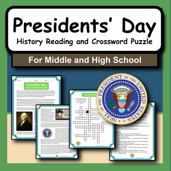 Preview of Presidents' Day (Washington's Birthday) History Reading Activity and Puzzle