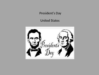 Presidents Day Washington's Birthday - Power Point History Facts ...
