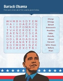 Presidents' Day Word Search - Barack Obama
