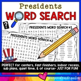Presidents Day Word Search Puzzles  - -  Last Names of Pre