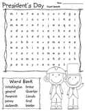 President's Day Word Search