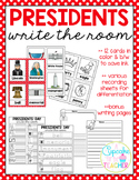 Presidents' Day Write the Room (Bonus Writing Pages)