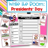 Presidents' Day: Write the Room K-3rd