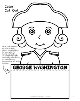 Presidents Day Writing Activity and Craft by Tammys Toolbox | TpT