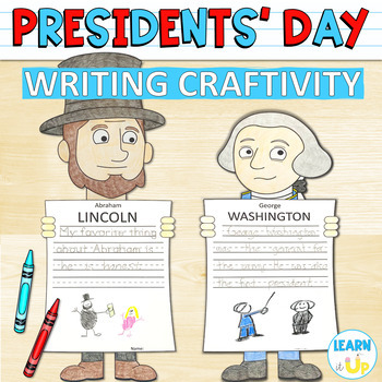 Preview of Presidents Day Writing Craftivity with Reading Passages
