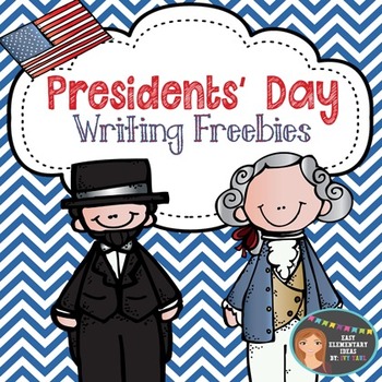 Preview of Presidents' Day Writing Freebies