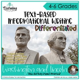 Presidents Day Writing Prompt - Text Based Informational Writing