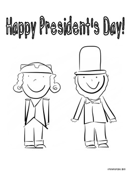 President's Day Writing and Coloring by Kristen Brooks Dankovich