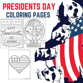Preview of Presidents Day and American Symbols February Coloring Pages Sheets Printable