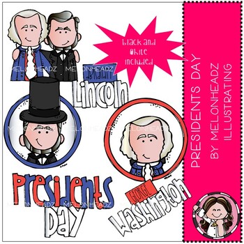 Preview of Presidents Day clip art - Mini - Melonheadz Clipart