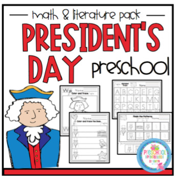 President's Day Math and Literature for Preschool by Preschool Printable