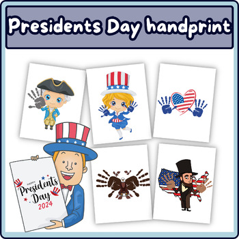 Preview of Presidents Day handprint-Handprint Clipart