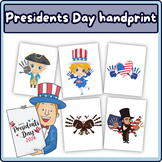 Presidents Day handprint-Handprint Clipart