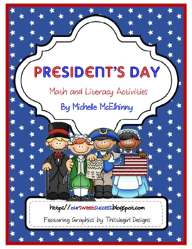 Preview of Presidents' Day (math and literacy)