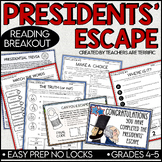 Presidents' Escape No-Locks Informational Reading Breakout