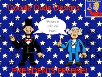 Preview of Presidents Freebie {Doodle Dude Designs}