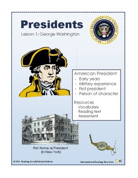 Preview of Presidents 01 - Washington - Distance Learning