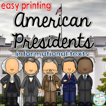 Preview of Presidents Informational Texts: Main Idea, Comprehension Questions, Facts