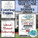 Presidents James K Polk to Abraham Lincoln Word Cloud Acti