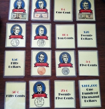 Preview of Presidents & Money Memory Game