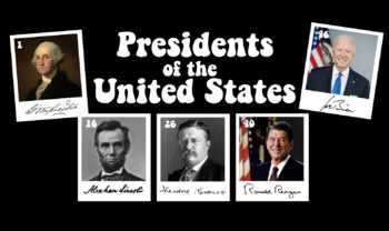 Preview of Presidents Posters - All 46 Presidents - Retro Polaroids with Signatures