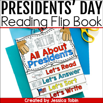 Preview of Presidents Day Reading and Writing Craft Flip Book - Presidents Day Activities
