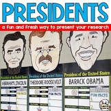 Presidents' Day Writing Activities Biography Report Banner