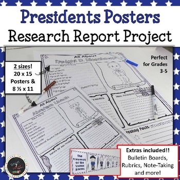Preview of President's Day Research Project - Research Report Posters