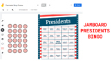 Presidents Review Bingo