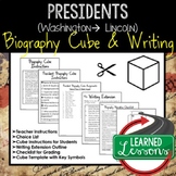 Presidents Activity Washington to Lincoln Biography Cubes