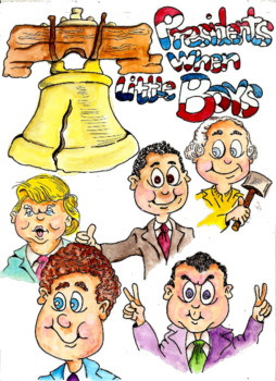 Preview of Presidents Clip Art (Presidents When Little Boys)