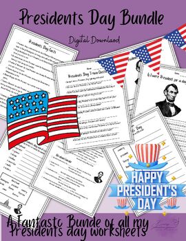 Preview of Presidents day- Bundle