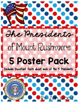Preview of Presidents of Mount Rushmore - Fact Posters