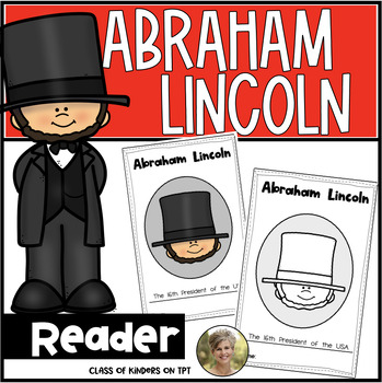 Preview of Presidents' Day Abe Lincoln Reader Kindergarten & First Social Studies