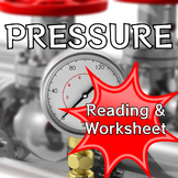 Pressure for 6th 7th 8th 9th Grades Printable Worksheet Chemistry