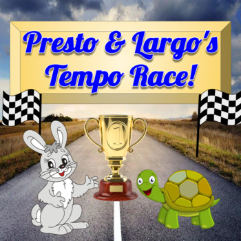 Preview of Presto and Largo Tempo Race- An Interactive Digital Music Game for Google Slides