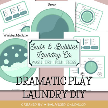 Laundry/Laundromat Pretend Play/Dramatic Play Printables | TpT