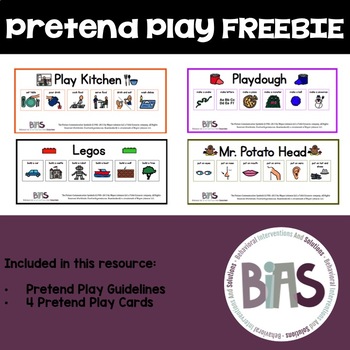 Preview of Pretend Play Visual Sample